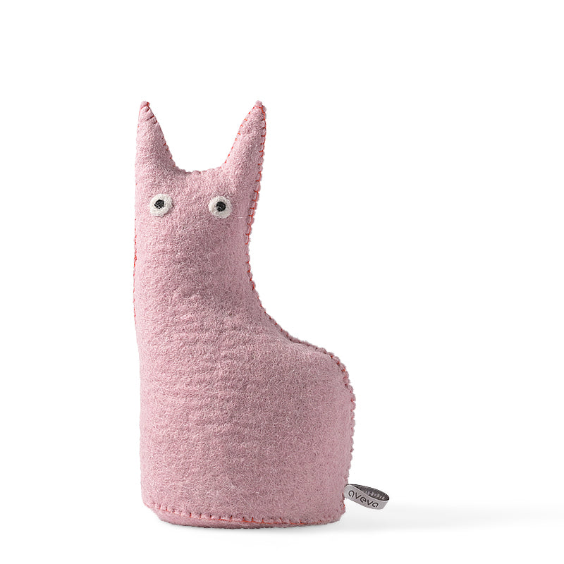 Butée de porte / Serre  livre chat rose