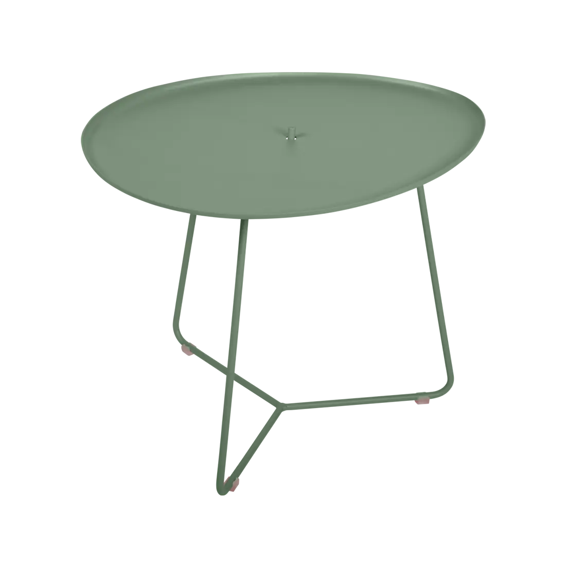 Table basse Ovale Cocotte 55 X 44 cm, plateau amovible - Cactus
