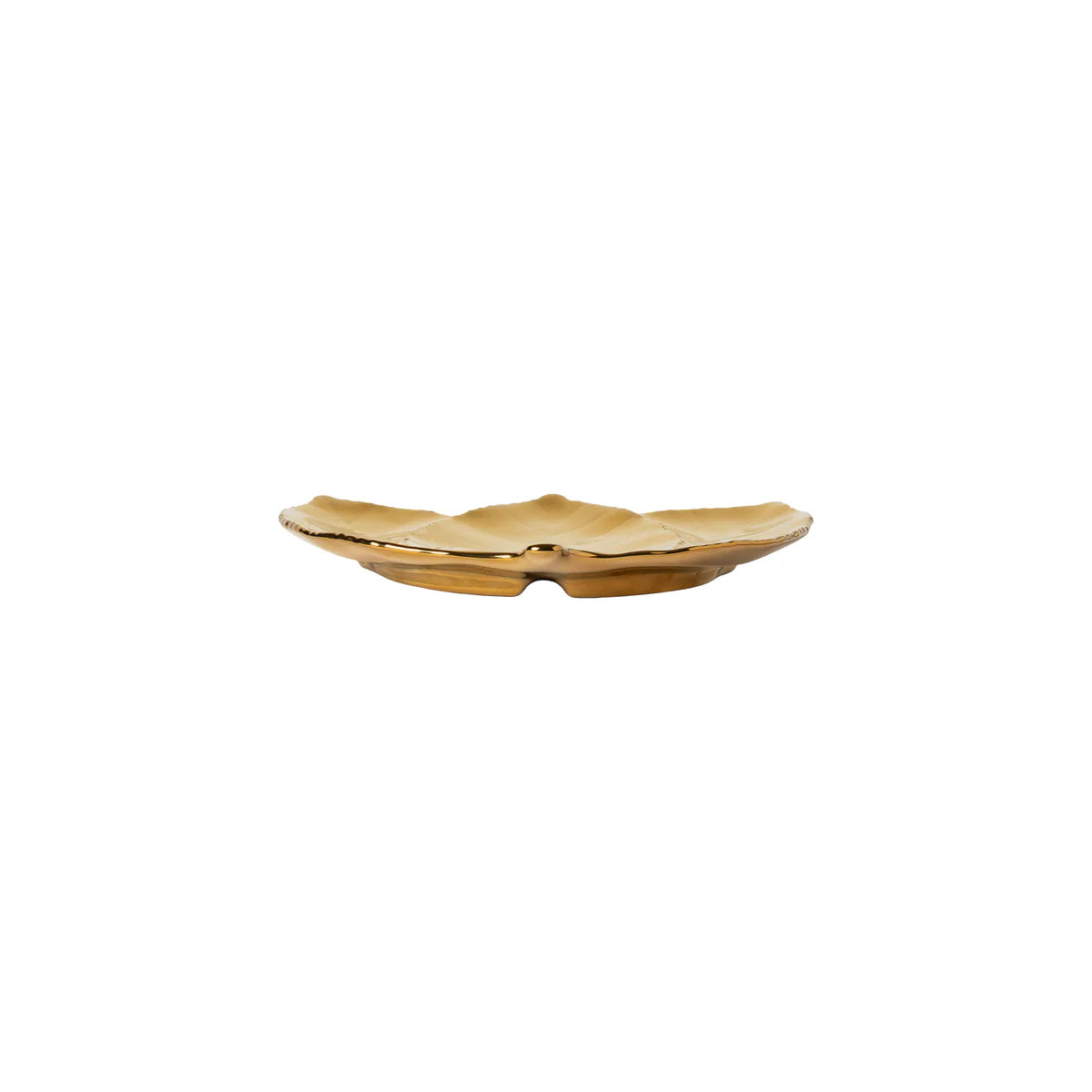Coupelle feuille dorée - Bouleau 18cm