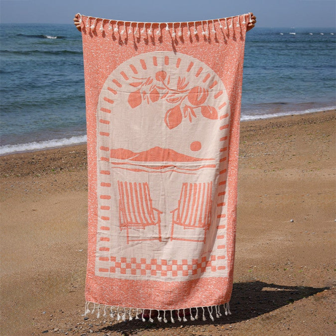 Fouta Plagistes - Spritz Orange - 90x160
