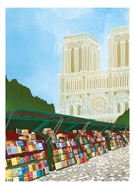 Affiche CLARA PANETIER - LES BOUQUINISTES