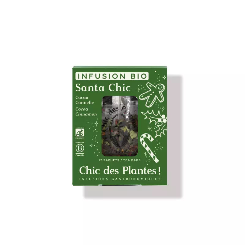 INFUSION BIO SANTA CHIC- CACAO CANNELLE (BOÎTE 12 SACHETS)