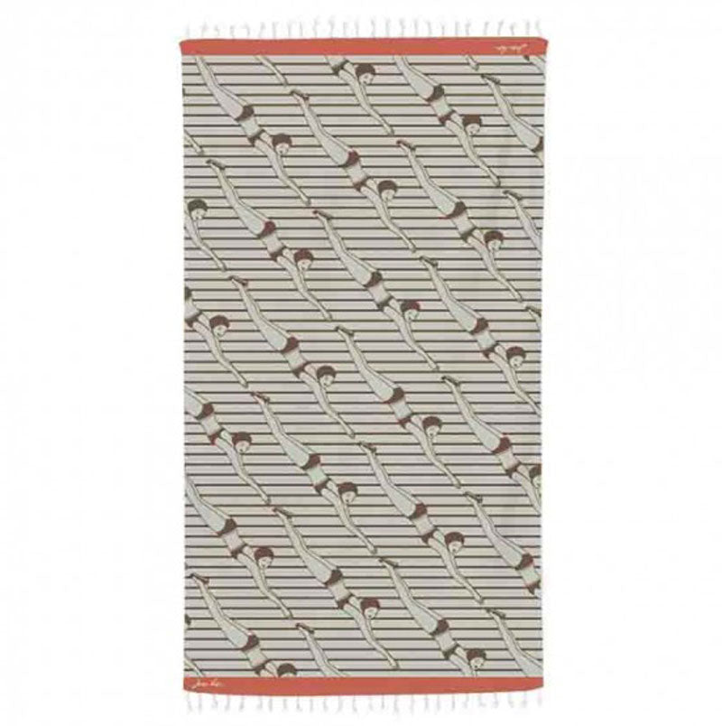 Fouta Bainua - Noir - 90x160