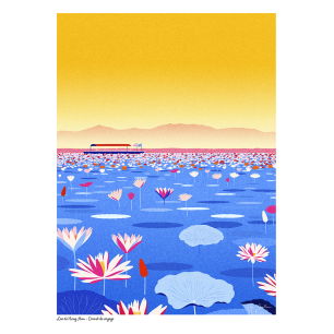 Affiche Julie Guillem - N44 - Lac de Nong Han
