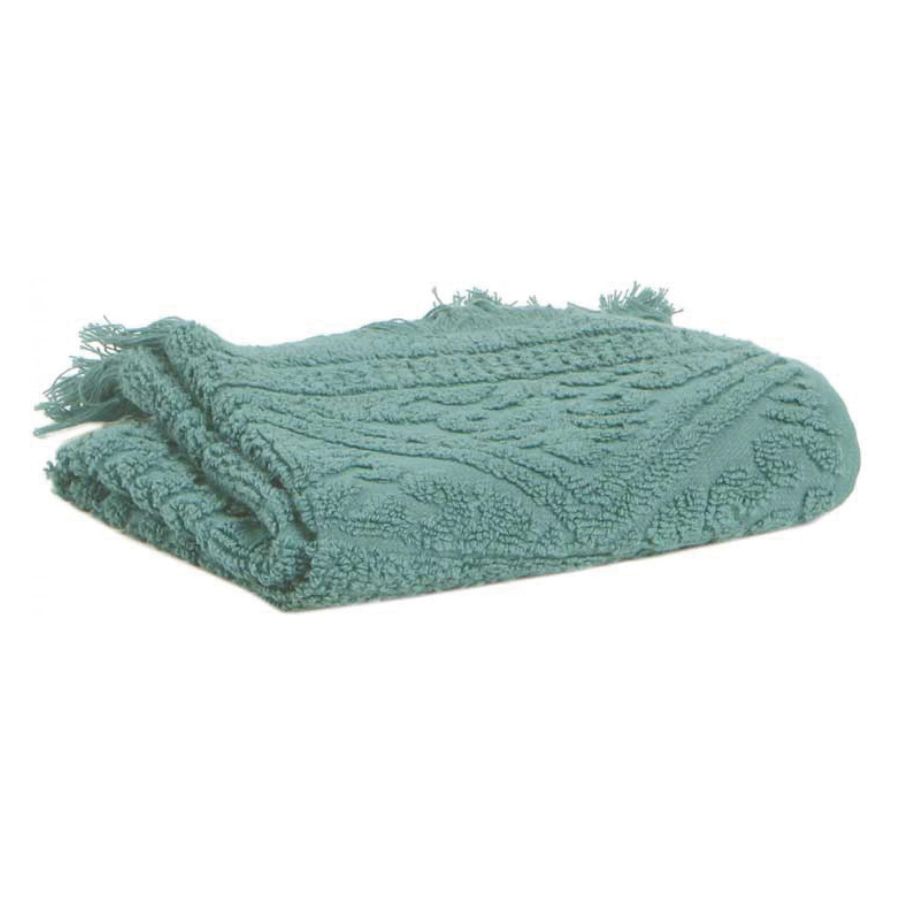 Drap de douche Zoé vert de gris  70 x 140