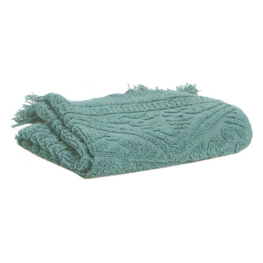 Serviette de toilette Zoé vert de gris 50 x100