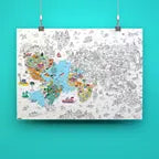 POSTER GEANT A COLORIER - ATLAS