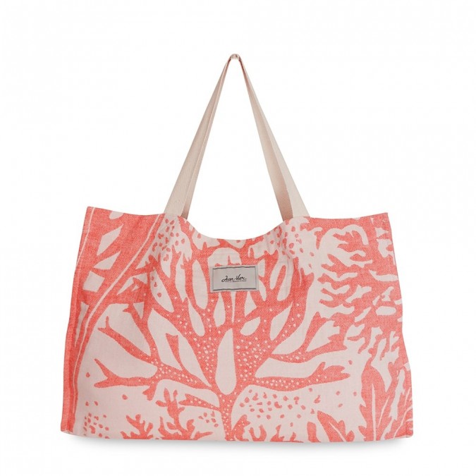 Sac Plage Shopping Anemone - Corail