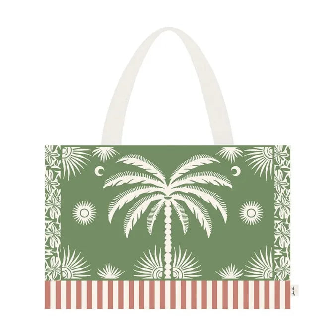 Sac Plage Shopping Palmeraie - Vert Olive