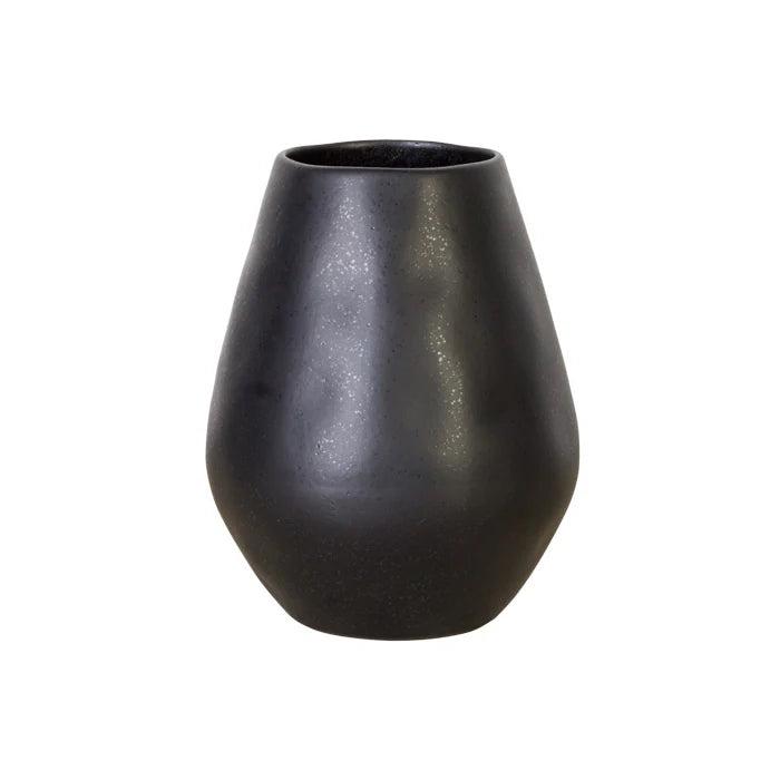 Vase bulbe Riviera noir - 25 cm